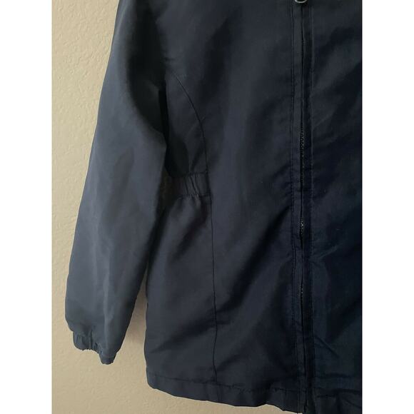 George Blue Uniform Fleece Lined Hooded Nylon Girls' Parka Jacket Size XS 4-5 - Picture 3 of 12